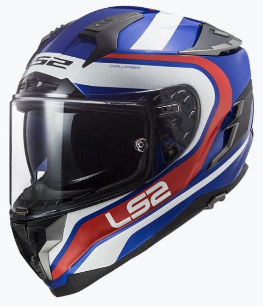 Slika KACIGA LS2 FF327 CHALLENGER FUSION PLAVO-CRVENA