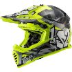 Slika KACIGA LS2 MX437FAST EVO CRUSHER CRNO-ŽUTA 