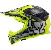 Slika KACIGA LS2 MX437FAST EVO CRUSHER CRNO-ŽUTA 