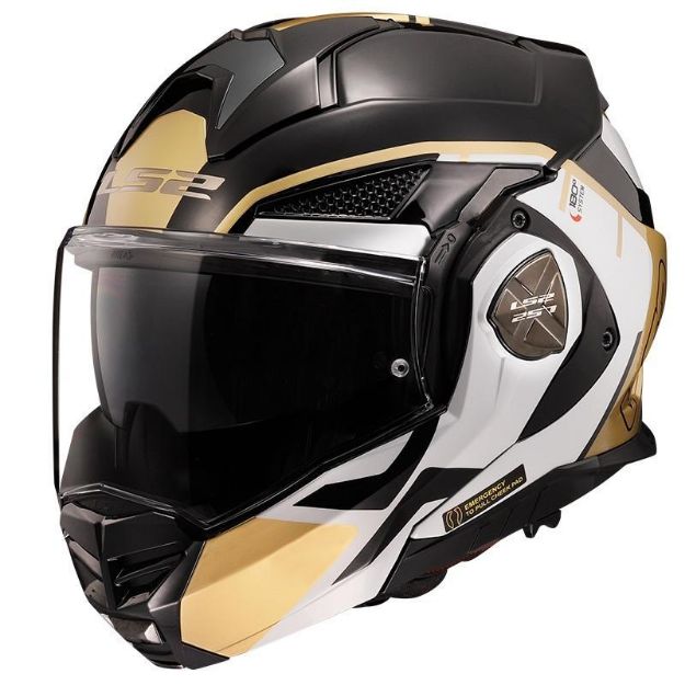 Slika KACIGA LS2 FF901 ADVANT X METRYK CRNO-ZLATNA 