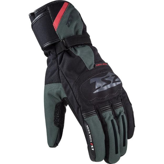 Slika RUKAVICE LS2 SNOW MUŠKE CRNO-ZELENE 