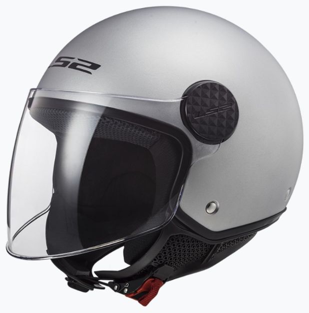Slika KACIGA LS2 OF558 SPHERE SOLID SREBRENA