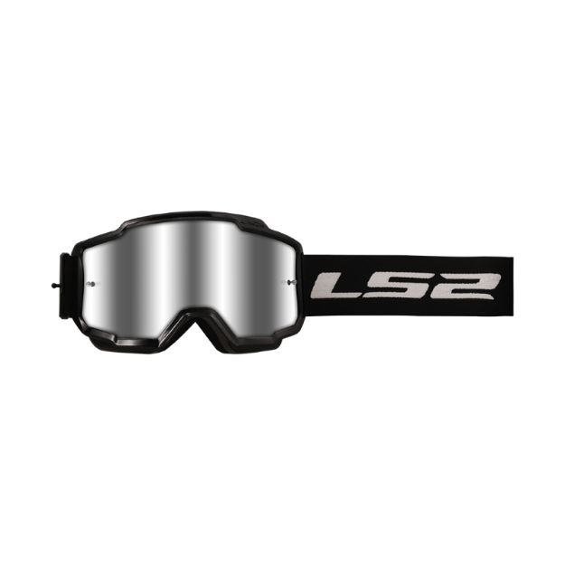 Slika MOTO NAOČALE LS2 CHARGER CRNE S IRIDIUM LEĆOM 