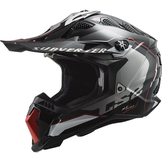 Slika KACIGA LS2 MX700 SUBVERTER EVO II ARCHED CRNO-SREBRENA-TITANIUM 