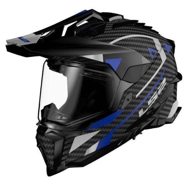 Slika KACIGA LS2 MX701 EXPLORER KARBON ADVENTURE PLAVA 