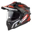 Slika KACIGA LS2 MX701 EXPLORER SPIRE CRNO-TITANIUM-CRVENA 