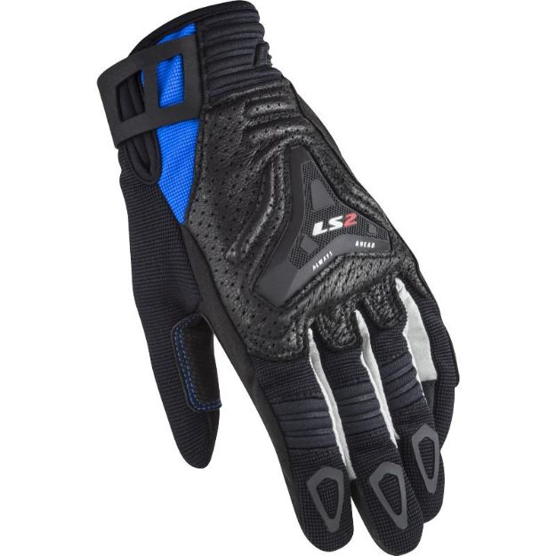 Slika RUKAVICE LS2 ALL TERRAIN ŽENSKE CRNO-PLAVE  