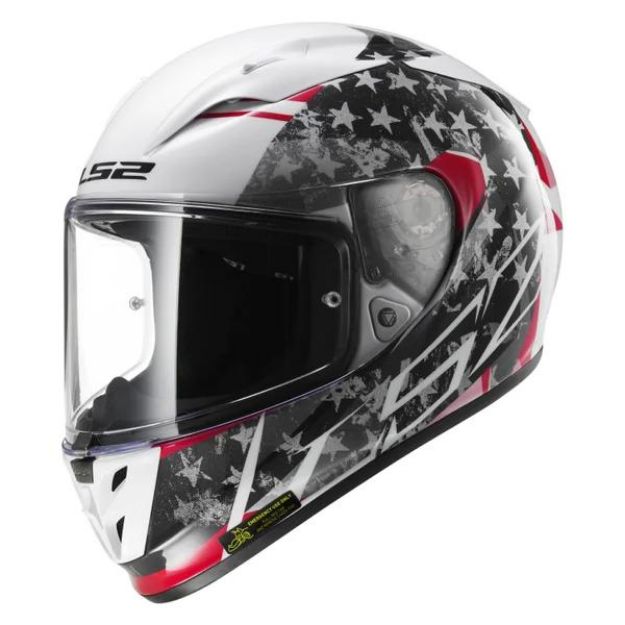 Slika KACIGA LS2 FF323 ARROW R STRIDE BIJELO-TITANIUM 