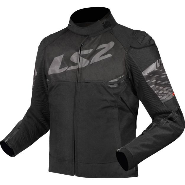 Slika JAKNA LS2 APEX ŽENSKA CRNO-SIVA 