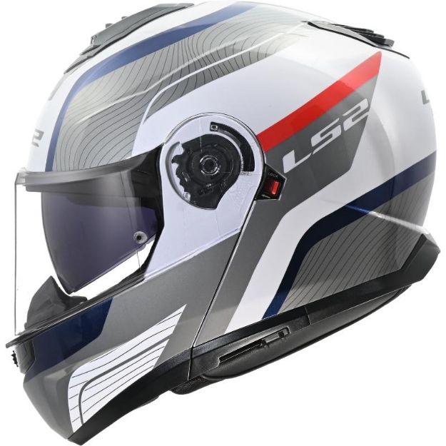 Slika KACIGA LS2 FF908 STROBE II MONZA BIJELO-PLAVO-CRVENA 