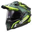 Slika KACIGA LS2 MX701 EXPLORER SPIRE MAT ZELENO H-VIS ŽUTA 