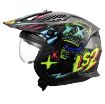 Slika KACIGA LS2 OF606 DRIFTER RAYZ CRNO-PLAVA 