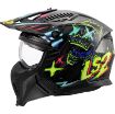 Slika KACIGA LS2 OF606 DRIFTER RAYZ CRNO-PLAVA 