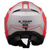 Slika KACIGA LS2 OF603 INFINITY II FOCUS MAT SIVO-CRVENA 