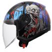 Slika KACIGA LS2 OF616 AIRFLOW II ZOMBIE II CRNO-CRVENO-PLAVA 