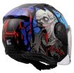 Slika KACIGA LS2 OF616 AIRFLOW II ZOMBIE II CRNO-CRVENO-PLAVA 