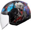 Slika KACIGA LS2 OF616 AIRFLOW II ZOMBIE II CRNO-CRVENO-PLAVA 