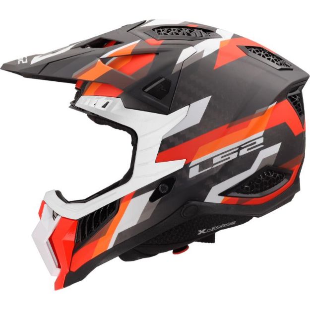 Slika KACIGA LS2 MX703 C X-FORCE PHANTOM MAT NARANČASTO-CRVENA 