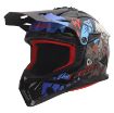 Slika KACIGA LS2 MX708 FAST II ZOMBIE II CRNO-CRVENO-PLAVA 