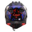 Slika KACIGA LS2 MX708 FAST II ZOMBIE II CRNO-CRVENO-PLAVA 