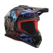 Slika KACIGA LS2 MX708 FAST II ZOMBIE II CRNO-CRVENO-PLAVA 