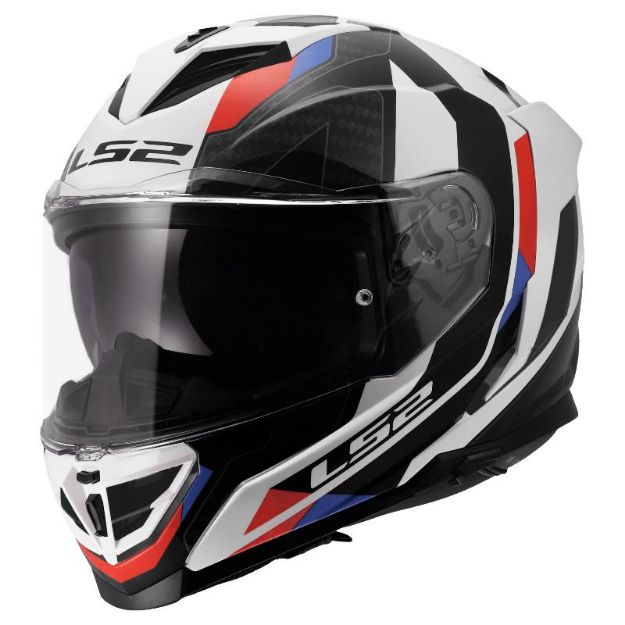 Slika KACIGA LS2 FF818 STORM III SPORTY BIJELO-PLAVO-CRVENA 