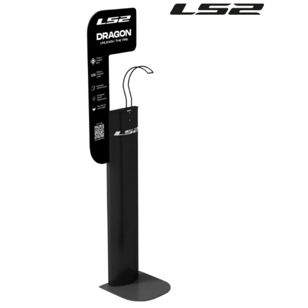 Slika IZLOŽBENI STALAK - PILAR LS2 ZA 1 KACIGU 320 x 320 x 1500 mm 