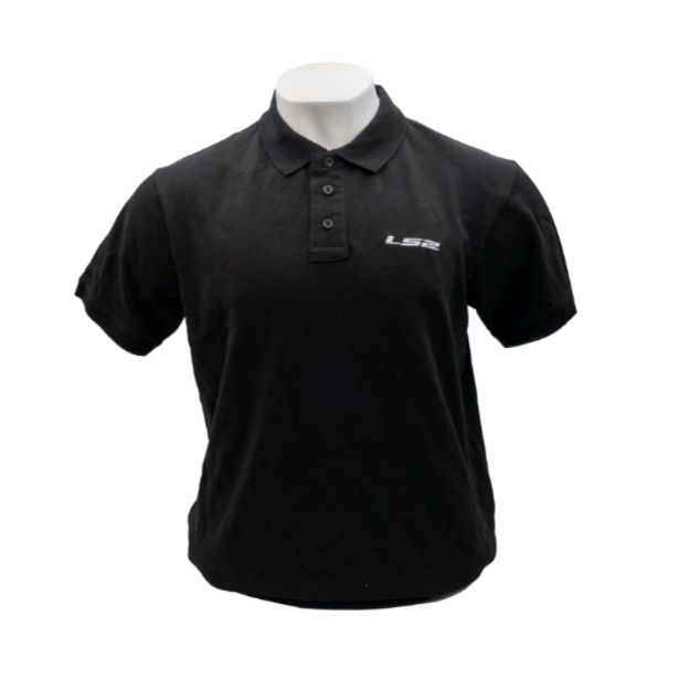 Slika MAJICA POLO LS2 CRNA 